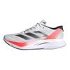 adidas Adizero Boston 12 White Aurora Solar Red Women Sneakers Cloud-White Aurora-Metallic IF9210