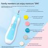 Electric Kids Baby Nail Clipper Light Function Baby Nail Trimmer Baby Accessories Four-Speed Adjustment Low Noise Set