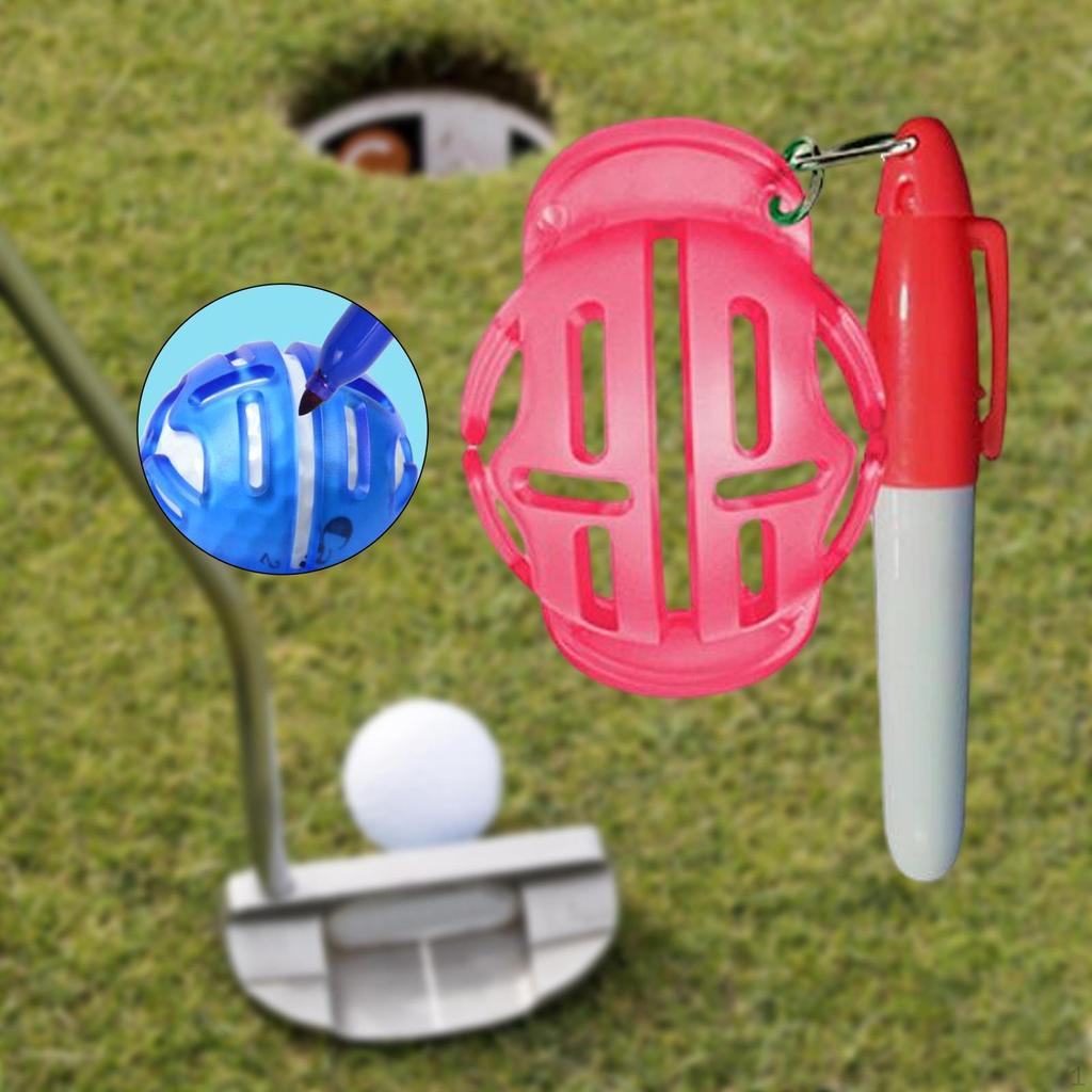 Durable Golf Liner Alignment Tool Marker Stencil Pens Template for Outdoor Identifiers