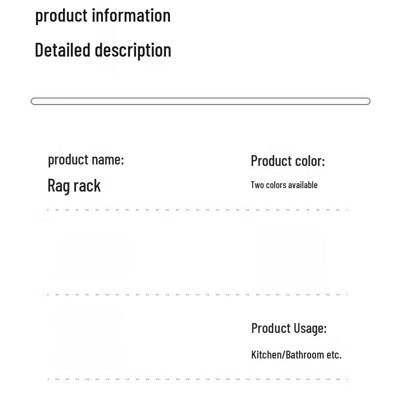 Zhi Shi Wall-Mounted Kitchen Dishcloth Rack