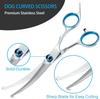 Pet Safety Round Head Grooming Scissors Stainless Steel Blunt Tip Trimming Shears for Dogs Cats Precise Hair Cutting Tool