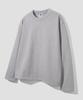 AGOD Back Incision Crop Long Sleeve [Grey]