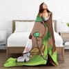 Bubu & Dudu Blanket Quality Warm Soft Throw Blanket Winter Children Couch Chair Sofa Bed Fluffy Bedspread
