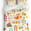Thanksgiving Autumn Pumpkin Leaves 3pcs Bedding Set For Bedroom Double Bed Home Textile Duvet Cover Quilt Cover Pillowcase