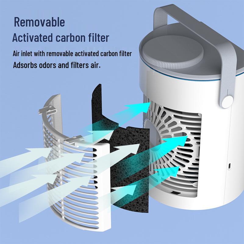 USB-Powered Leafless Mini Air Conditioner Fan for Home or Office