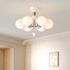 French Luxury Glass Chandelier - Modern Minimalist Lighting for Bedroom or Study