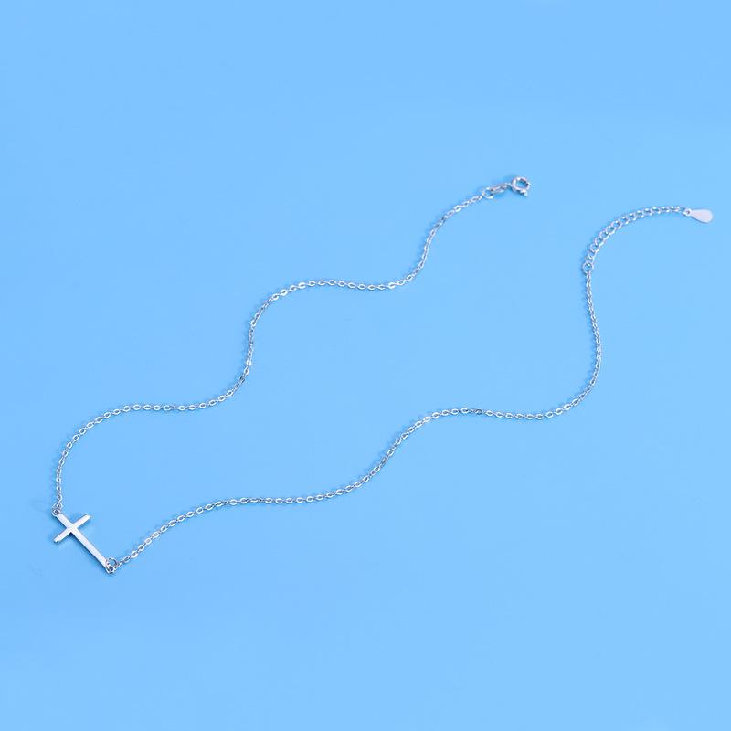 Cross Necklace for Women New Style Simple Clavicle Chain Fashionable Versatile Pendant