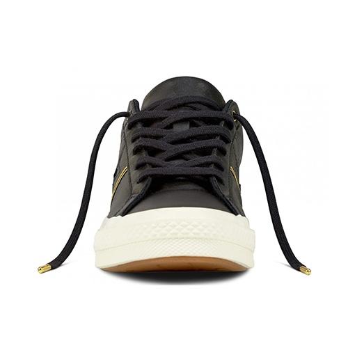 Converse One Star OX Shoes 'Black/White' Leather Men's 159701C