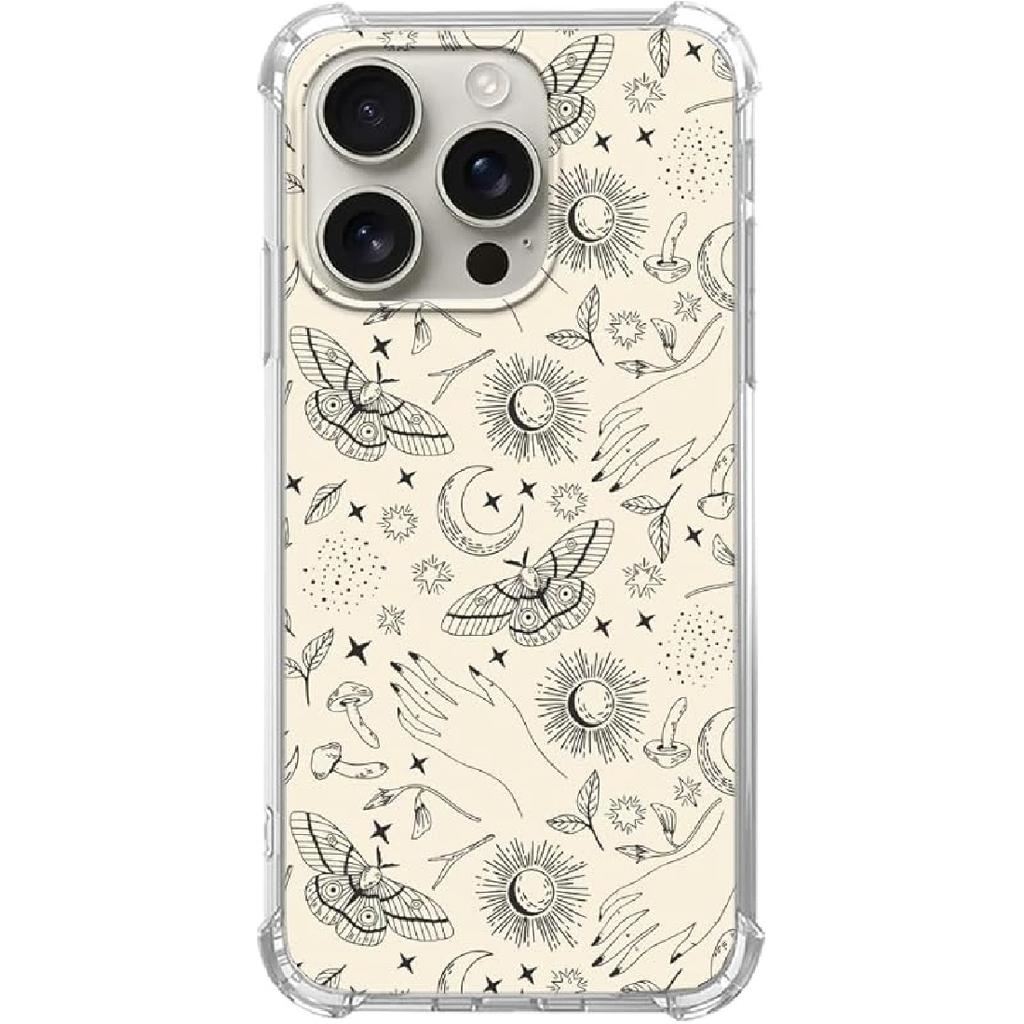 Water Lilies Aesthetic Phone Case Compatible with iPhone 16 Pro, Vintage Oil Painting Art Phone Case for iPhone 16 Pro, Cool Trendy TPU Bumper Case