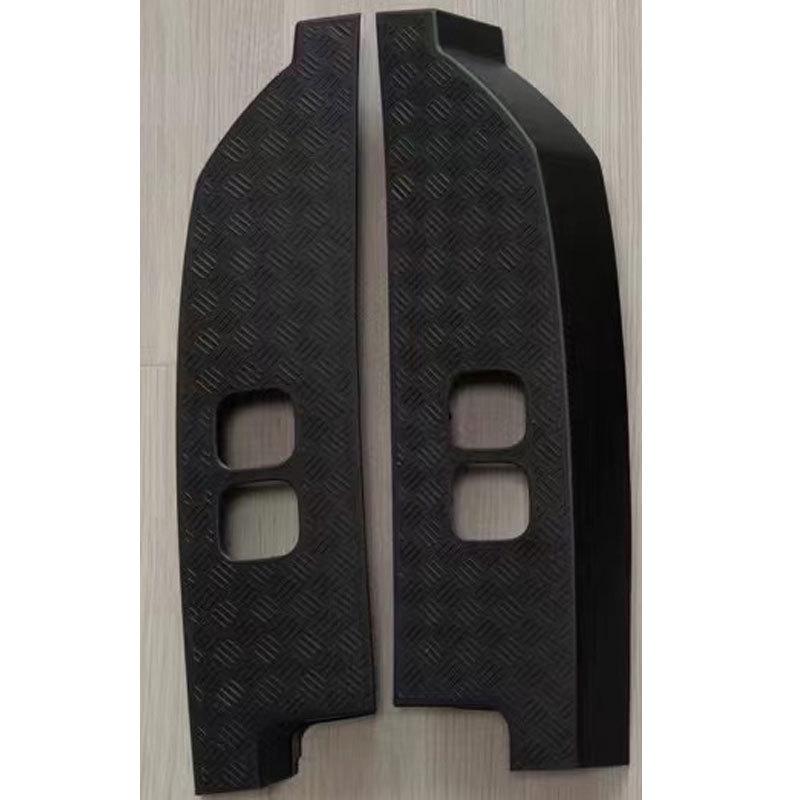 Matte Black Scratch-Resistant Off-Road Kit for New Defender 2020+: Rearview Mirror Cover, Front Bumper & Rear Taillight.