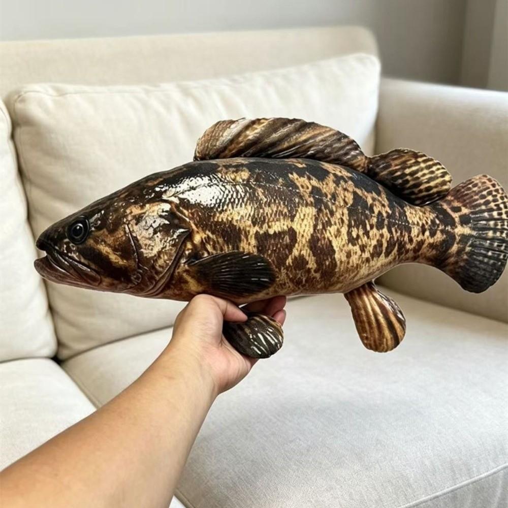 Realistic Fish Plush Toy Soft Fluffy Marine Animal Stuffed Doll Stuffed Fish Toy Gift for Girls