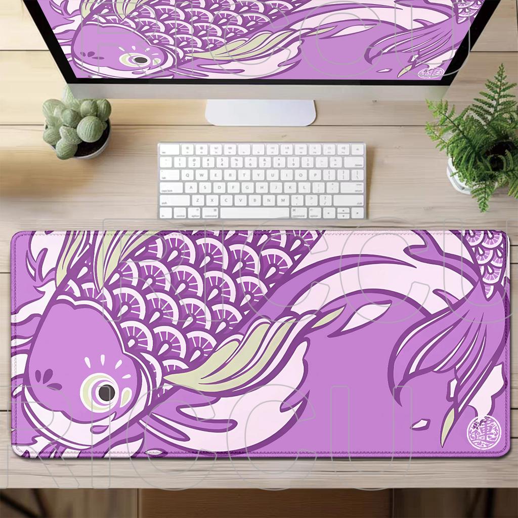 XXL HD Printing Large Desk Mat Mouse pad Japanese-style Koi Fish Cloud Gaming Keyboard 40x90cm MousePad Extended protective Pads