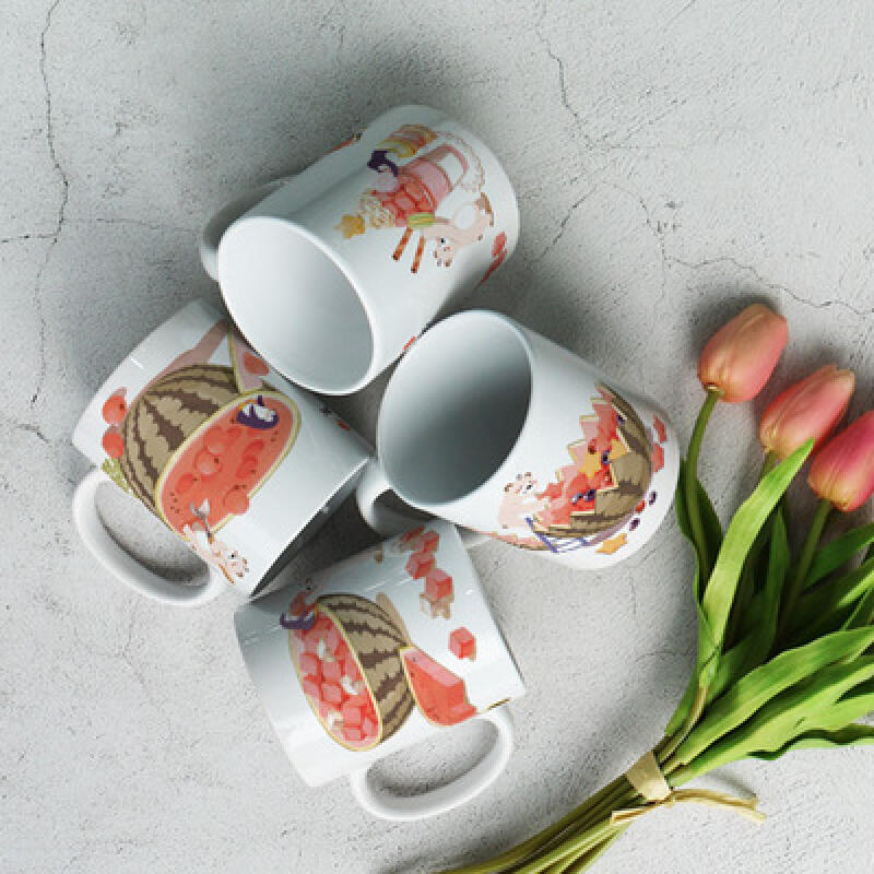 ig346-Design Mug 4p-Sweet Watermelon Dish