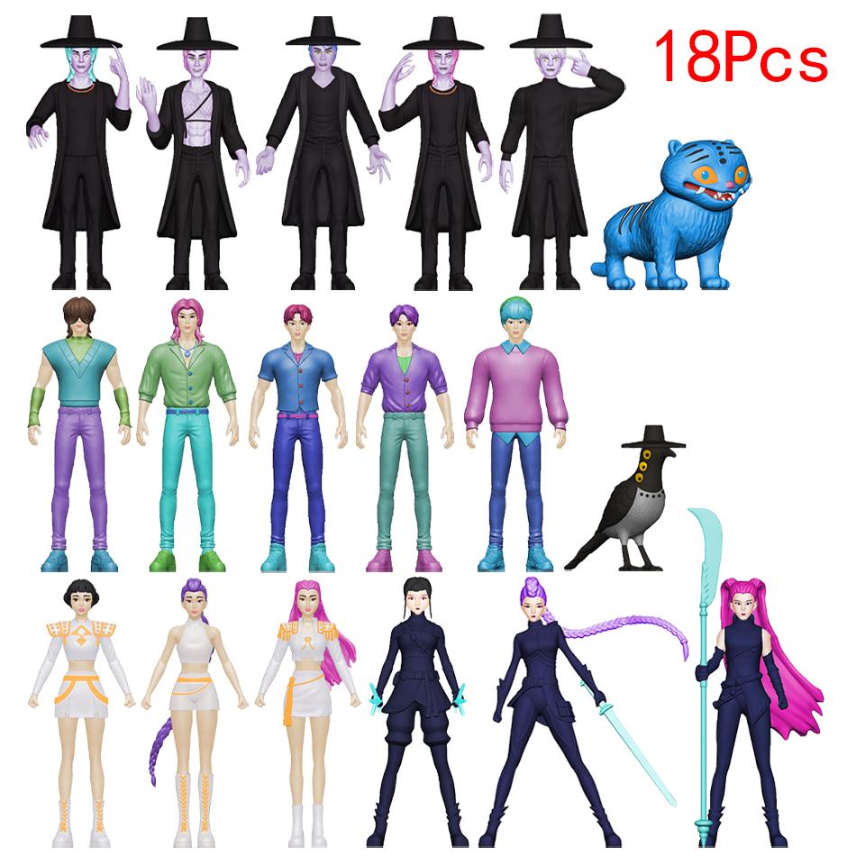 Kpop Demon Hunters Figure K Pop Demon Hunters Figures Huntrix Figures Toy Derpys Tiger Rumi Mira Zoey Sussy Figurine Ornament