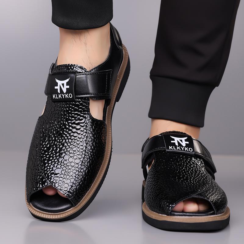 

Мужские Сандалии Мэри Джейн Танцевальная Обувь Ортопедические Сандалии Нарядные Туфли Оксфорды Свадебные Стильные Формальные Кожаные Для Выпускного Пиджаки Обувь Большого Размера EU: 38 чёрный