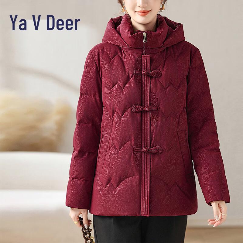 

Женская повседневная зимняя пуховая куртка Yalu с капюшоном и вышивкой XL