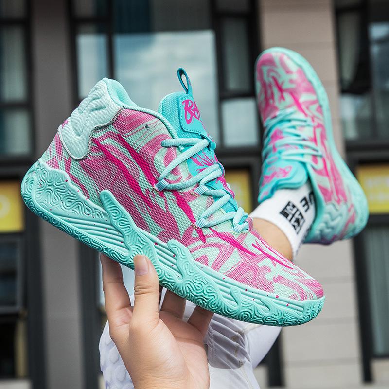 Basketball shoes men's high top 2025 new youth student men's casual shoes sports shoes running mesh training shoes