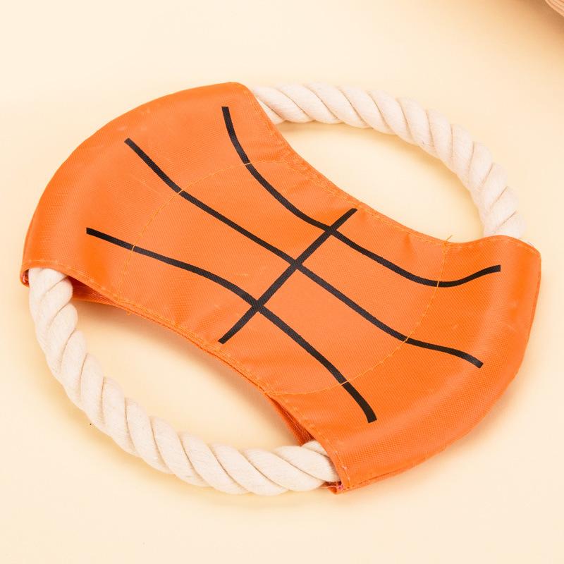 Хлопковая веревка холст фрисби устойчив к укусам фрисби для собак игрушка для домашних животных мягкий фрисби холст дрессировочные принадлежности