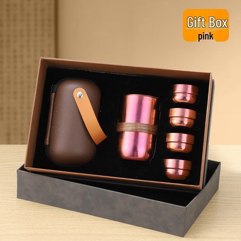 Luxury Pure Titanium Kung Fu Tea Set with High-End Teapot & Gift Box