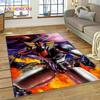 Tappeto Moquette 3D Cartone Animato UFO Robot Grendizer Anime per Camera da Letto Soggiorno Decorazione Casa Divano, Tappetino da Gioco Grande Decorativo per Bambini