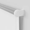 Blackout Roller Blind White 130 x 210 cm Fabric Width: 126.6 cm