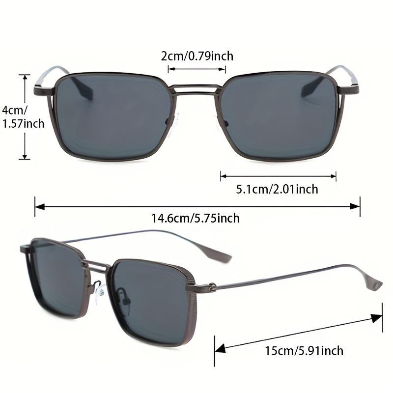 Photochrome Blaulichtfilterbrille Klassischer quadratischer Metallrahmen Damenmode Computer Business Brille