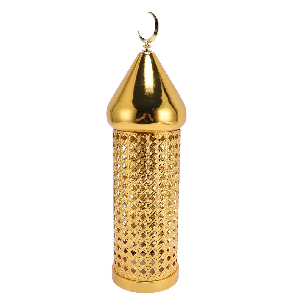 Gold Wind Lamp Handmade Retro Hollow Wind Lamp Iron Lantern for Wedding Party Decoration L