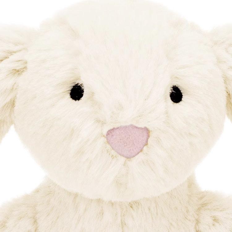 JELLYCAT Shy Collection Ivory Bunny Bell Shaker Dolls Plush Doll 18cm High