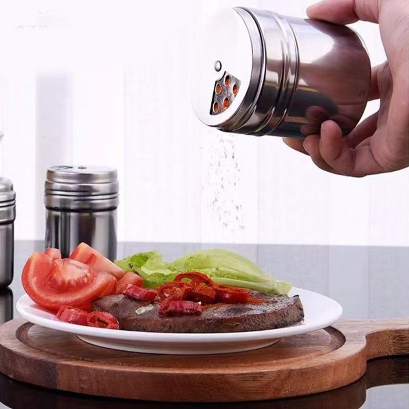 Stainless Steel Spices Storage Jar Kitchen Spices Tool Fashion Seasoning Container Suitable for Cooking Enthusiasts