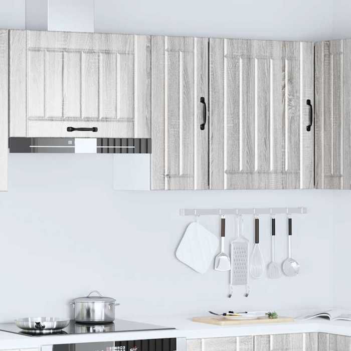 VidaXL Armoire murale de cuisine Lucca sonoma gris bois ingénierie, meuble mural de cuisine, armoire pour mur de cuisine, 853783