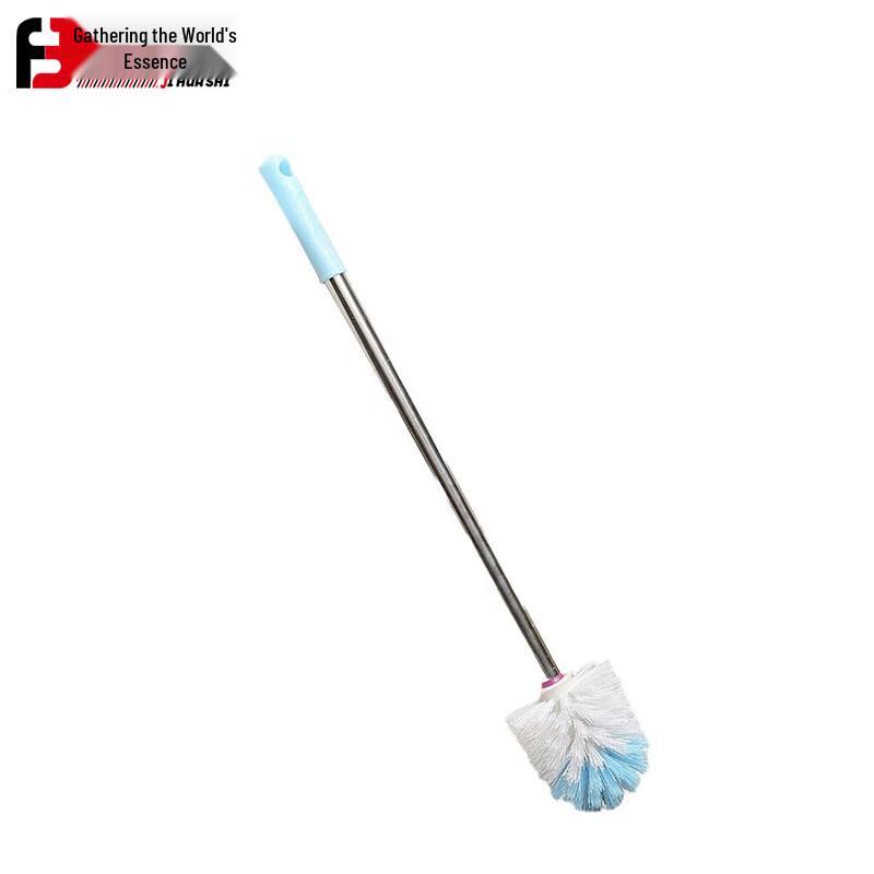 JHS Stainless Steel Handle Round Head Toilet Brush - 5 Pack