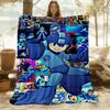 1pc Mega Man Rockman X All-Season Comfort, Outdoor Flannel Blanket - Soft, Warm & Cozy for Naps, Camping & Travel 012