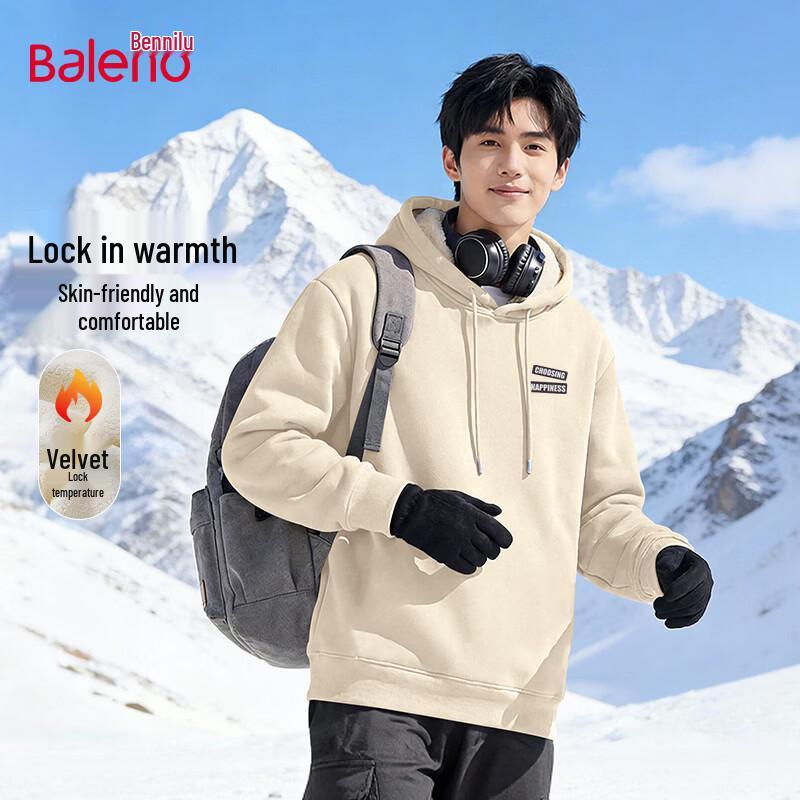 

Baleno Men s Winter Fleece-Lined Hooded Sweatshirt 5XL