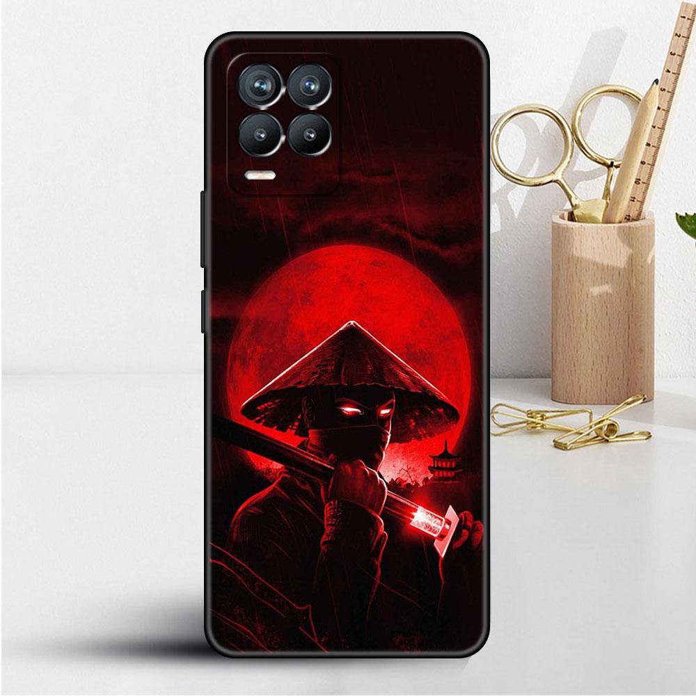 Krajinomalba Tušová malba Japonsko Samurajské umění Měkké TPU pouzdro pro Realme 8 C21 9 Pro 8i 9i GT Neo 3 2 C3 7 6 C21Y C15 C11 Kryt na telefon