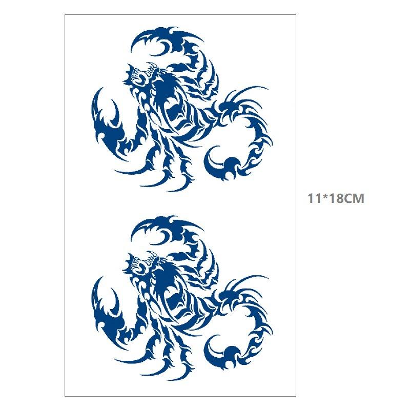 Emmy Herbal Gradual Change Water Transfer Simulation Can Not Wash Off Semi-Permanent Bow Deer Head Dream Catcher Tattoo Sticker