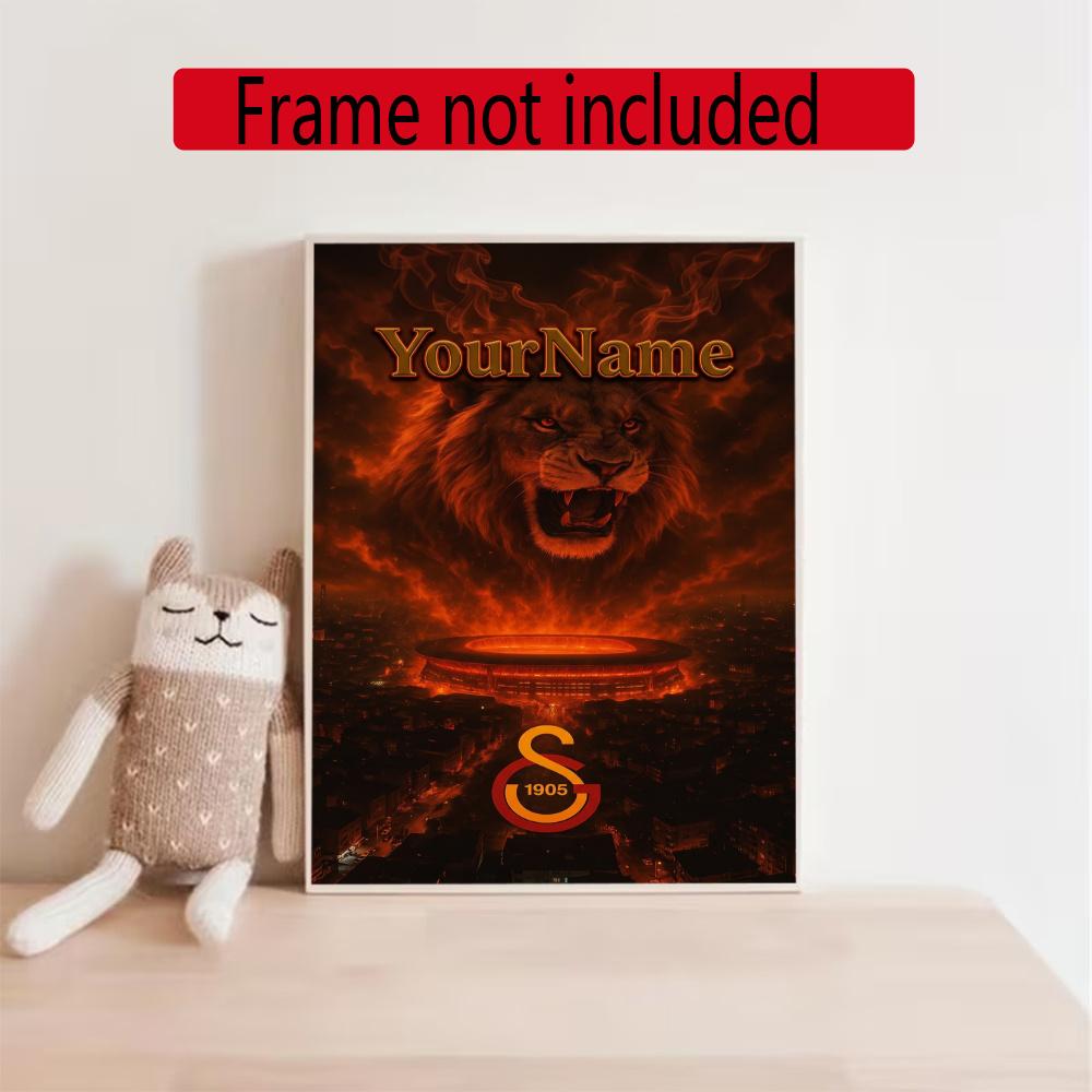 Galatasaray Customize Text Diamond Painting Round Diamond Mosaic Suitable For Beginners Diamond Painting Rhinestones Gift Frameless