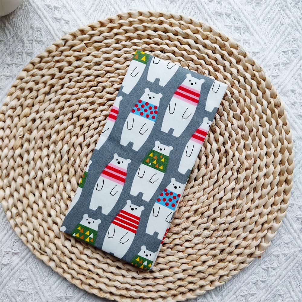 Fromthenon Cute Animal Flower Series Cloth Material Weeks Cover Weekly Diary Planner Notebooks Sleeve Office Stationery Supplies