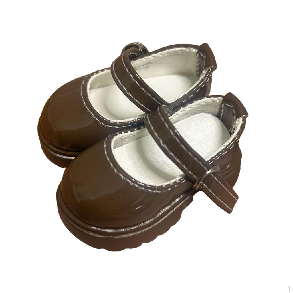 1 Pair of High Heels for Dolls, Chunky Shoes, Miniature PVC Fashion Accessories, Suitable
