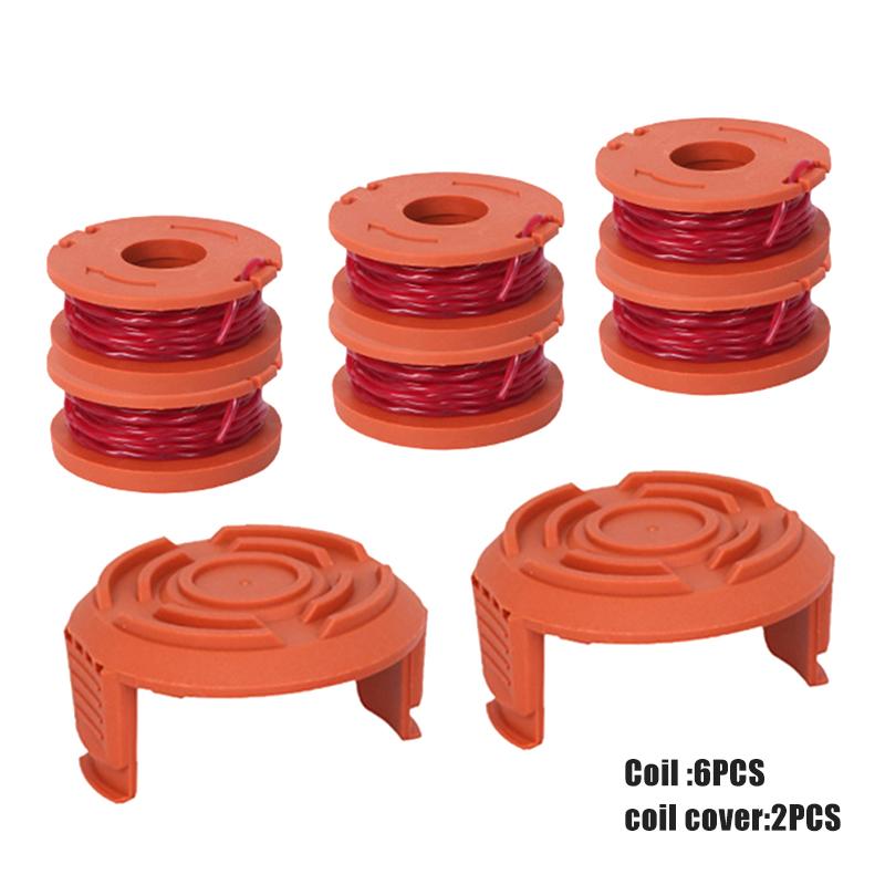 Lawn Mower Replacement Kits Grass String Trimmer Spool Line Cap Cover With Trimmer Cap for WORX