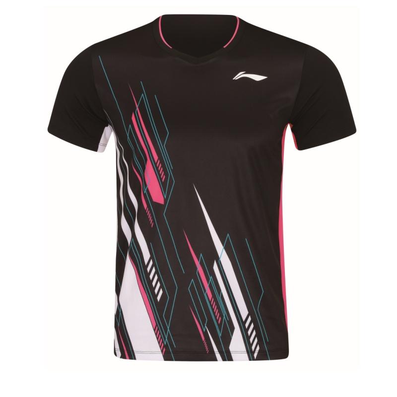 Li Ning Badminton Collection Badminton Jersey Unisex Black AAYW057-1 2XL