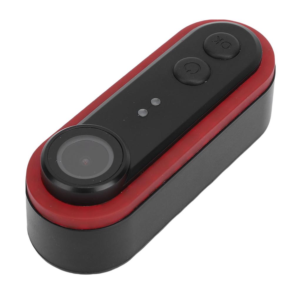 Sykkelkamera 1080P 150 graders vidvinkel IPX6 vanntett oppladbart sykkel bakkamera med baklys APP