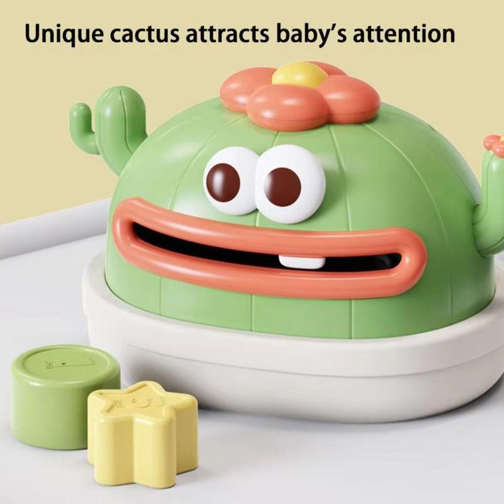 Montessori Cactus Tissue Box Toy Finger Exercise Pull Along Sensory Box Baby Boy Girl Gifts