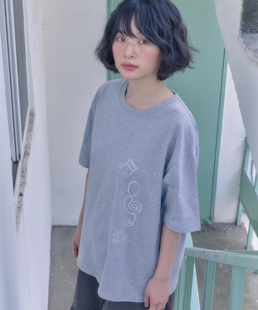 AMBLER Crystal Clef Hotfix Short Sleeve T-Shirt As1318 (Melange)
