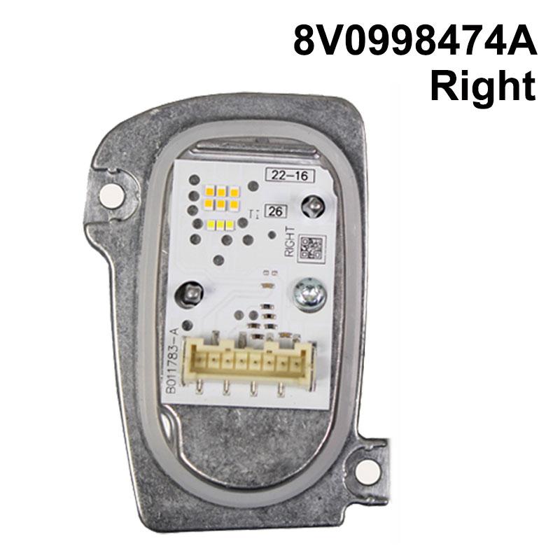 8V0998473A 8V0998474A 90071302 90071303 B011782-A B011783-A Led Headlight DRL Car Light Module Led Angel Eyes For A3 S3