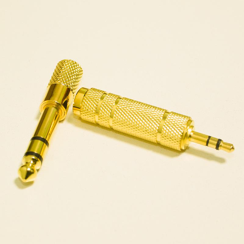 6.5mm To 3.5mm/3.5mm To 6.5mm Male-Female Headphone Mic Audio Adapter
