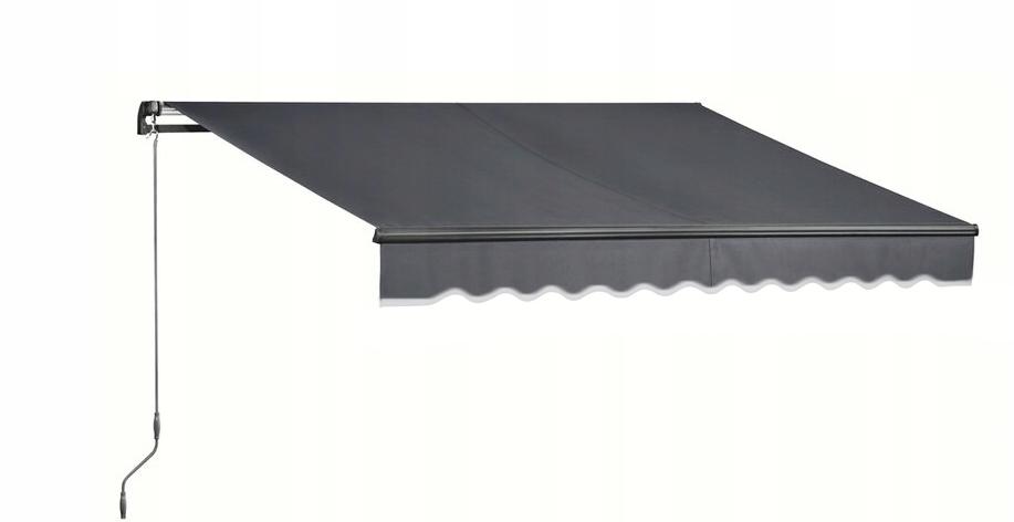Gray terrace awning 400 x 250 cm