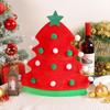Balls Christmas Tree Hat Red Santa Hat Outdoor Xmas Cap  Christmas