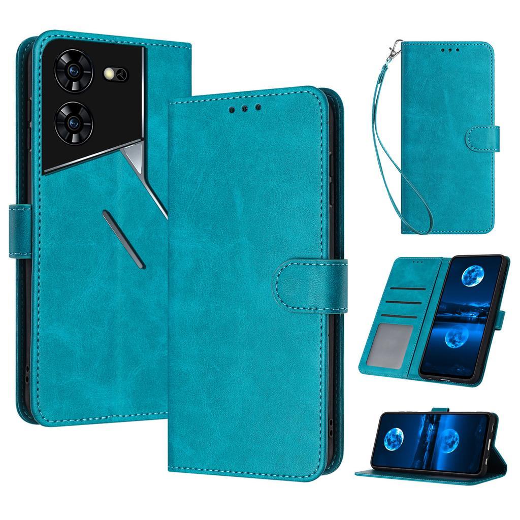 For TECNO Pova 5 Pro 4G Case Leather Stand Shockproof Cell Phone Cover with Wallet