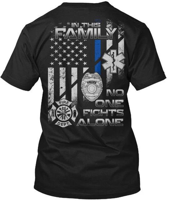 

In This Family No One Fights Alone T-Shirt Made in the USA Size S to 5XL S
