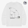The North Face White Label Dome Logo Long Sleeve Round Tee Off White Nt7tr03k